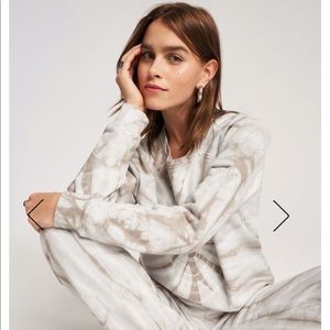 Bandier WSLY Tie Dye Relaxed Raglan Sweatshirt